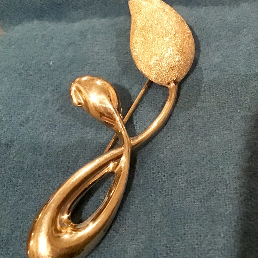 Sterling Silver Tulip Brooch